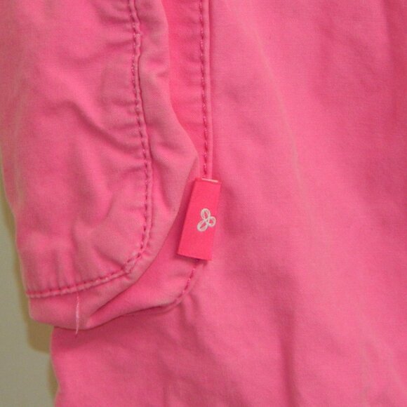 TNA Aritzia Lightweight Neon Pink 100% Cotton Cargo Jogger Pant Size S - Picture 10 of 16